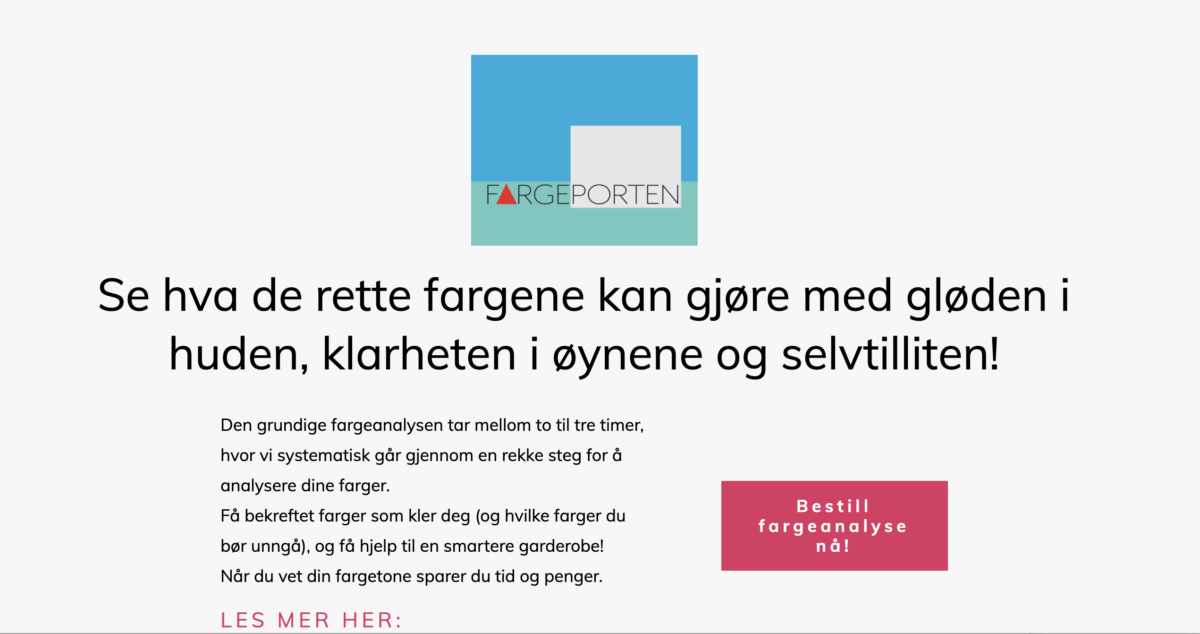 Fargeporten Personlig Fargeanalyse